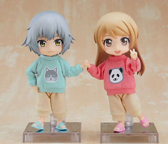 GOOD SMILE COMPANY Nendoroid Doll Outfit Set: Sweatshirt And Sweatpants (Pink/Light Blue) 12 GOOD SMILE COMPANY Nendoroid Doll Outfit Set: Sweatshirt And Sweatpants (Pink/Light Blue) - Image 10