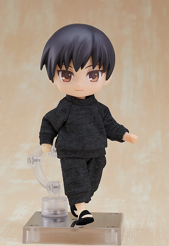 GOOD SMILE COMPANY Nendoroid Doll Outfit Set: Sweatshirt And Sweatpants (Black/Gray) 6 GOOD SMILE COMPANY Nendoroid Doll Outfit Set: Sweatshirt And Sweatpants (Black/Gray) - Image 4