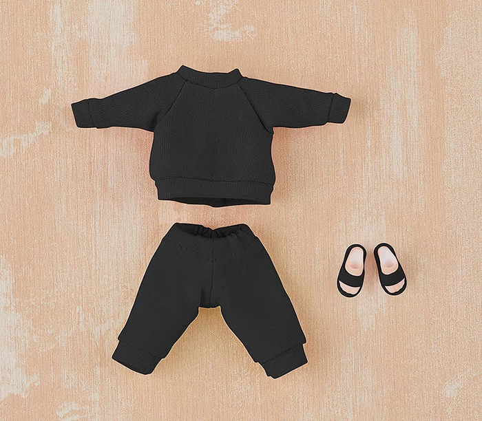GOOD SMILE COMPANY Nendoroid Doll Outfit Set: Sweatshirt And Sweatpants (Black/Gray) 4 GOOD SMILE COMPANY Nendoroid Doll Outfit Set: Sweatshirt And Sweatpants (Black/Gray) - Image 2