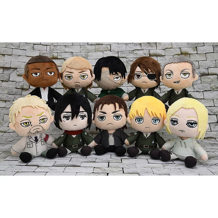 GOOD SMILE COMPANY Attack On Titan Plushies 3 GOOD SMILE COMPANY Attack On Titan Plushies