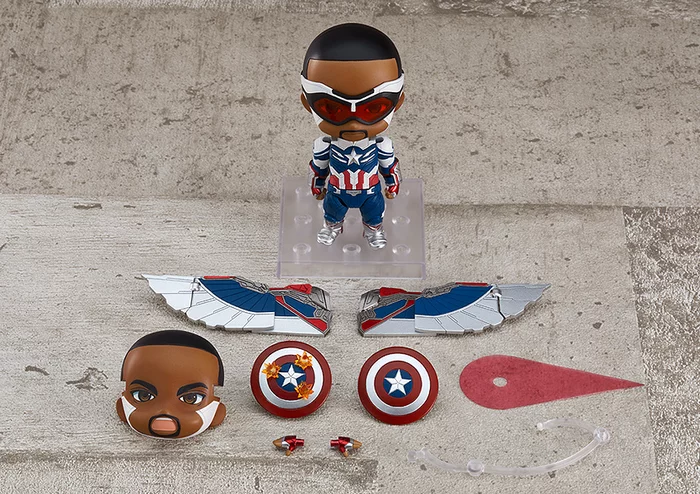GOOD SMILE COMPANY Nendoroid The Falcon And The Winter Soldier Captain America (Sam Wilson) DX 4 GOOD SMILE COMPANY Nendoroid The Falcon And The Winter Soldier Captain America (Sam Wilson) DX - Image 2