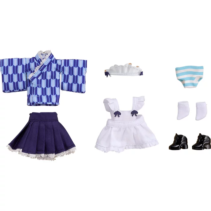 GOOD SMILE COMPANY Nendoroid Doll: Outfit Set (Japanese-Style Maid - Blue) 3 GOOD SMILE COMPANY Nendoroid Doll: Outfit Set (Japanese-Style Maid - Blue)