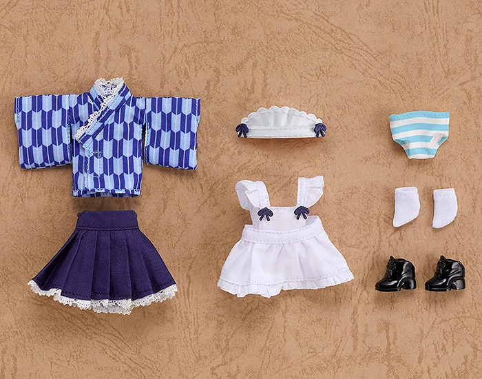 GOOD SMILE COMPANY Nendoroid Doll: Outfit Set (Japanese-Style Maid - Blue) 4 GOOD SMILE COMPANY Nendoroid Doll: Outfit Set (Japanese-Style Maid - Blue) - Image 2