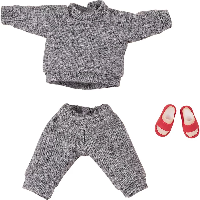 GOOD SMILE COMPANY Nendoroid Doll Outfit Set: Sweatshirt And Sweatpants (Black/Gray) 11 GOOD SMILE COMPANY Nendoroid Doll Outfit Set: Sweatshirt And Sweatpants (Black/Gray) - Image 9