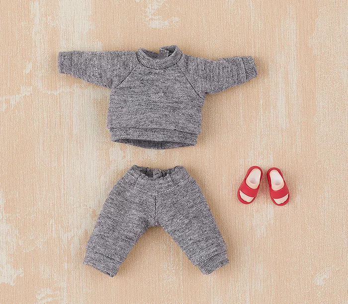 GOOD SMILE COMPANY Nendoroid Doll Outfit Set: Sweatshirt And Sweatpants (Black/Gray) 8 GOOD SMILE COMPANY Nendoroid Doll Outfit Set: Sweatshirt And Sweatpants (Black/Gray) - Image 6